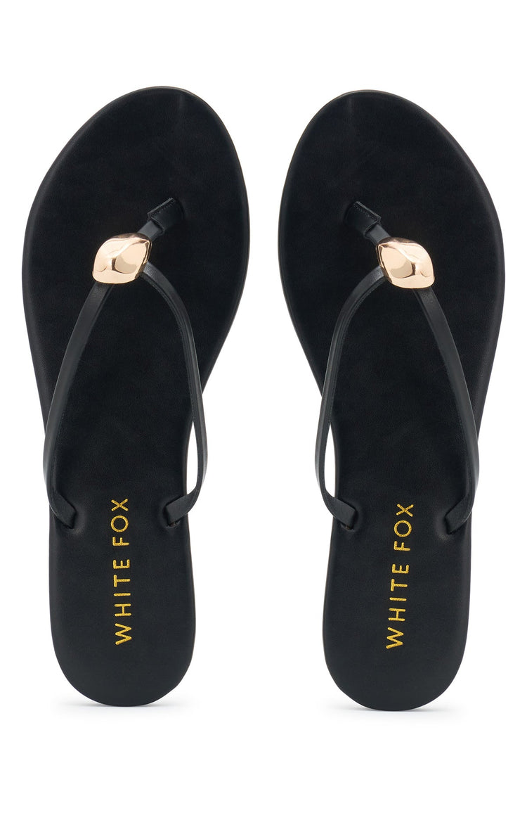 Colt Thong Sandals Black PU