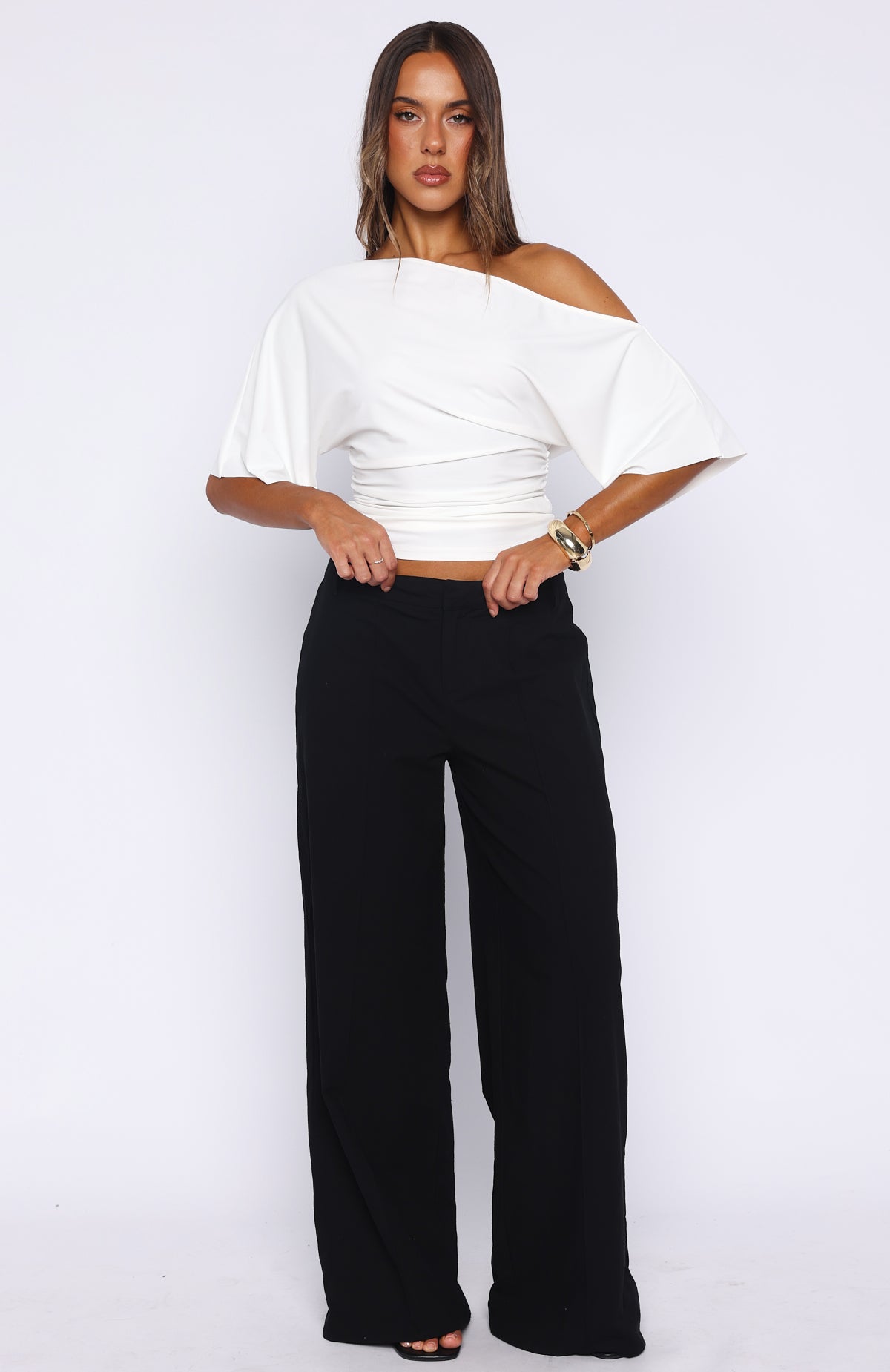 Downtown Pulse Wide Leg Pants Black