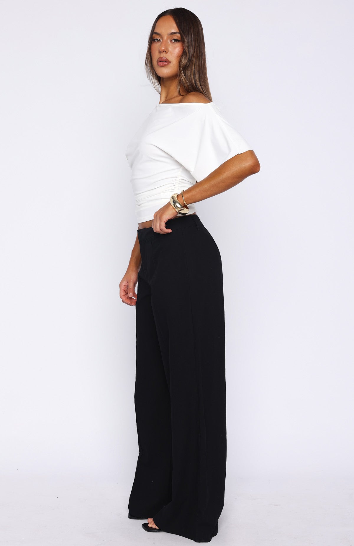 Downtown Pulse Wide Leg Pants Black