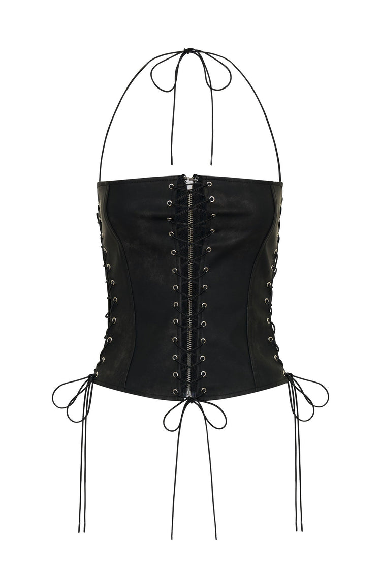 Glow All Night Bustier Black