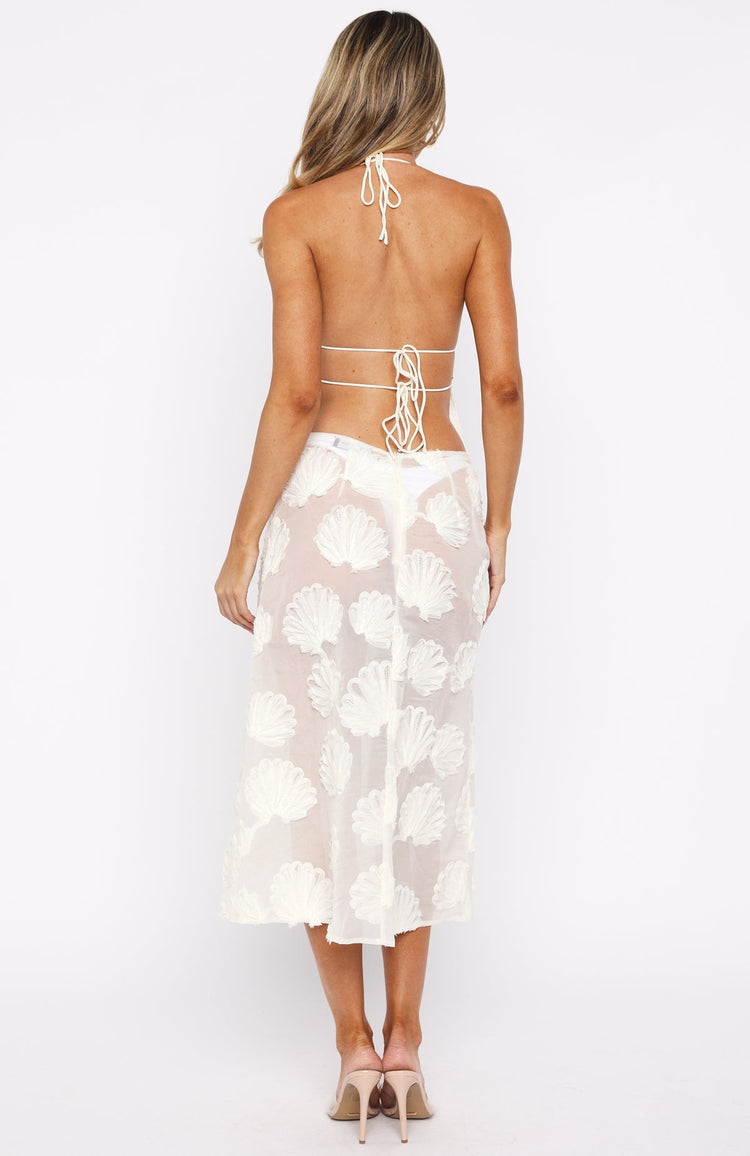 Hot Nights Midi Skirt Cream
