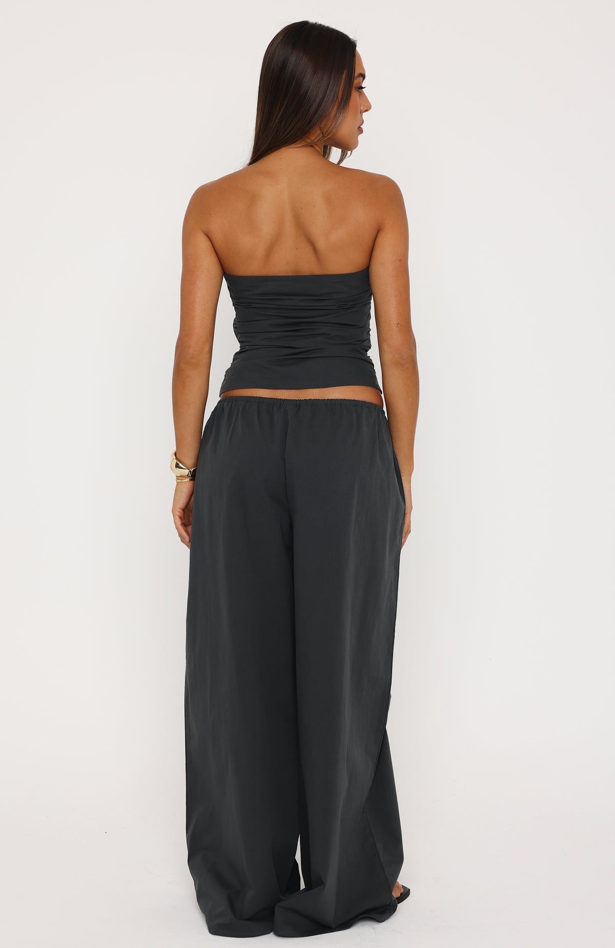 Just Like This Wide Leg Pants Slate