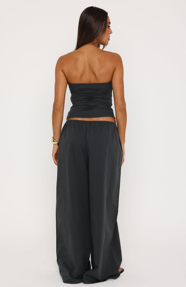 Just Like This Wide Leg Pants Slate