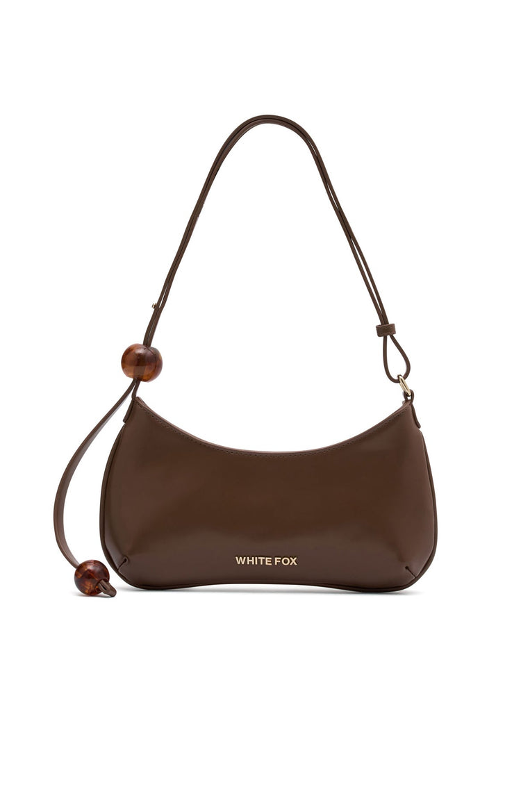 Lotus Shoulder Bag Chocolate PU