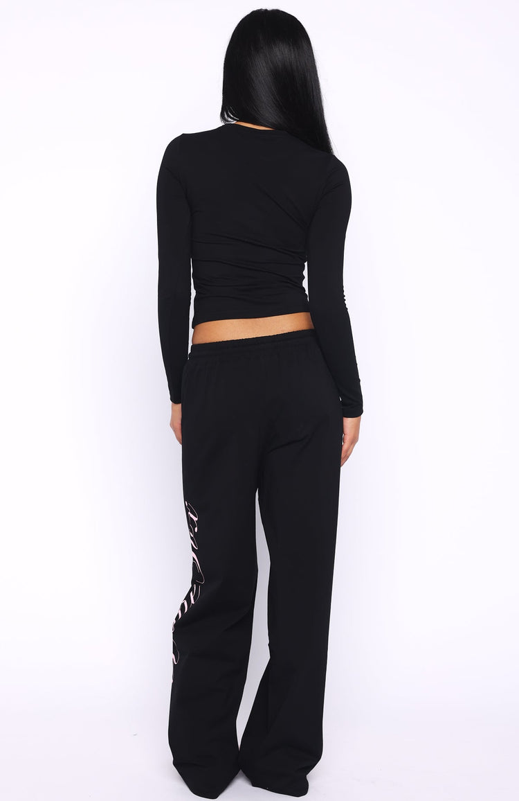 Luxurious Girl Track Pants Black