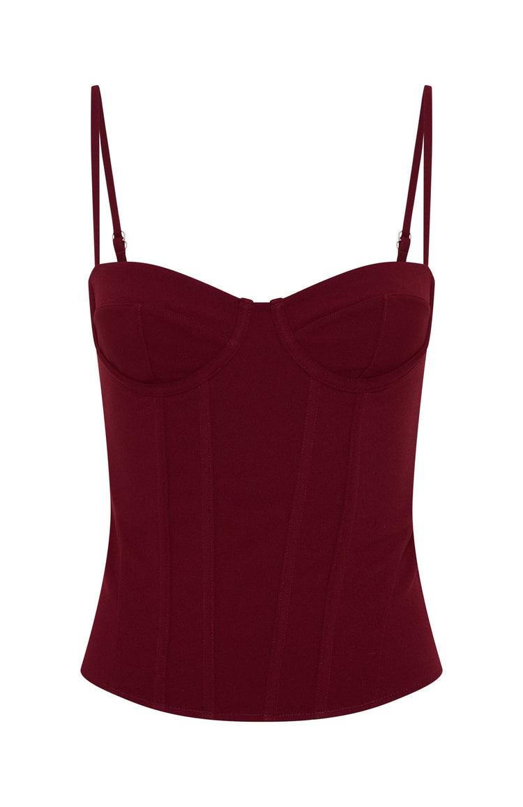 Moonlight Dance Bustier Wine