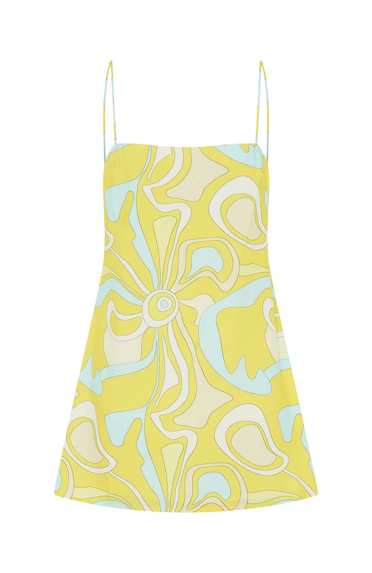 Never Lost Cami Shift Mini Dress Lemontini Fizz