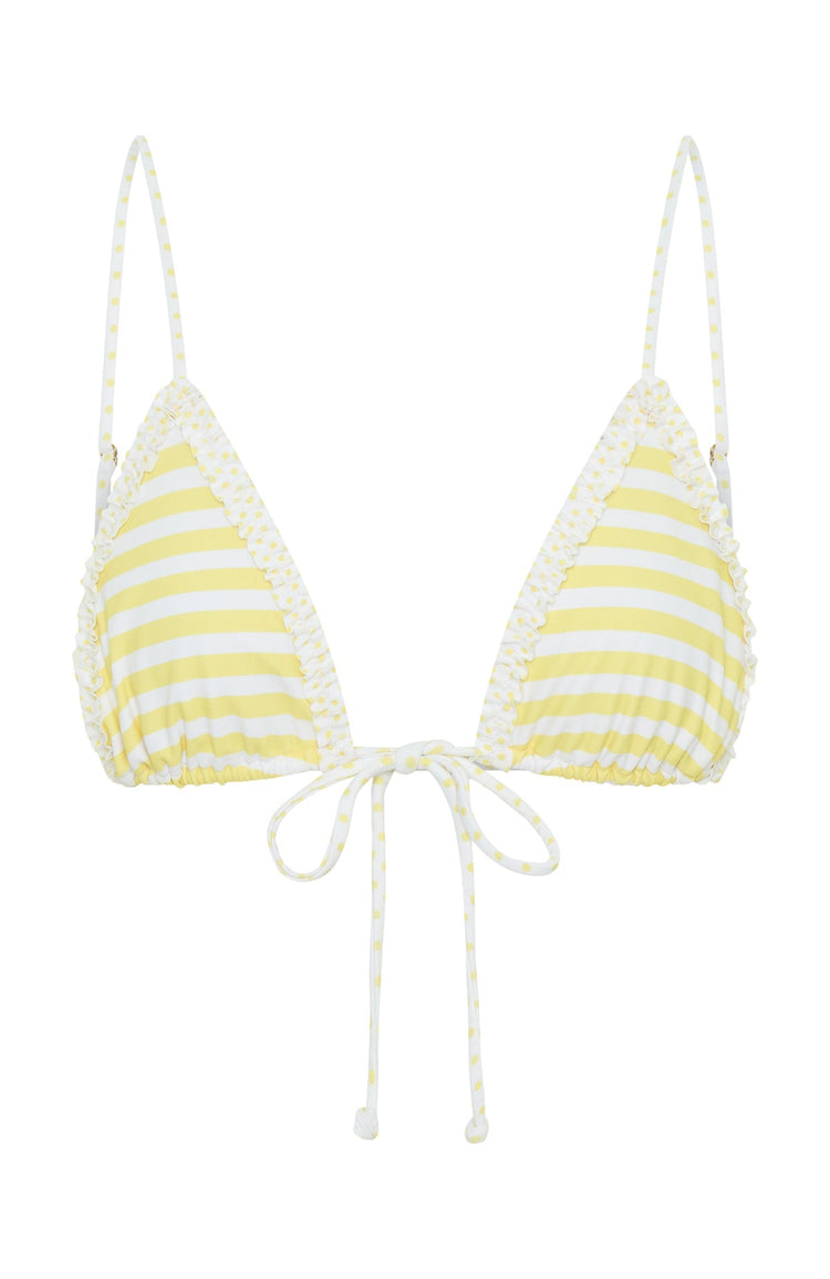 Noosa Bikini Top Lemoncello Stripe