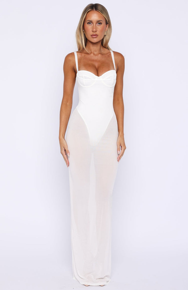 Parisian Night Maxi Dress White