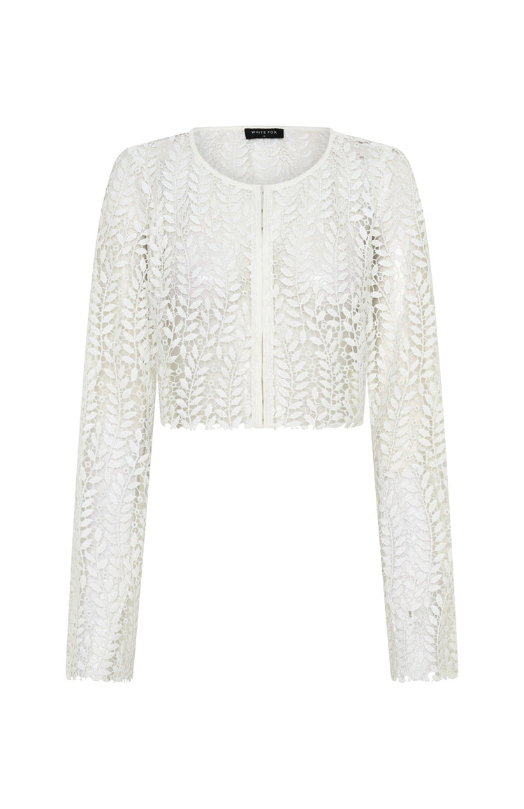 Purest Bliss Long Sleeve Top White
