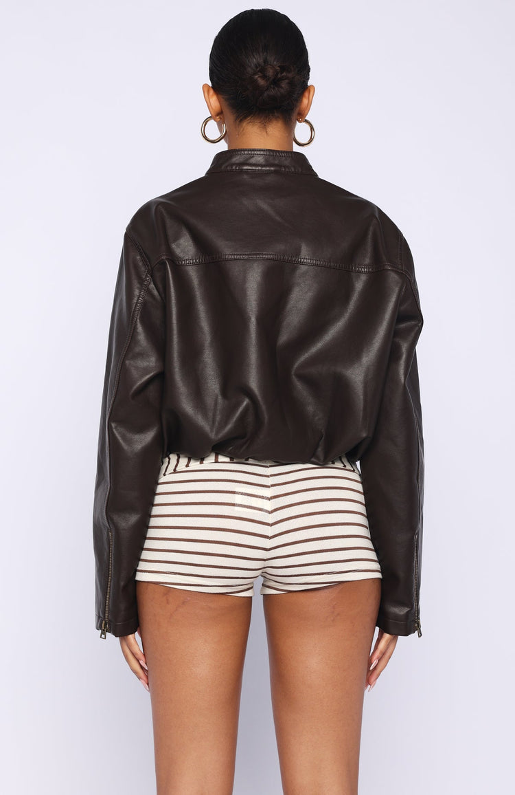 Put In Effort Jacket Chocolate