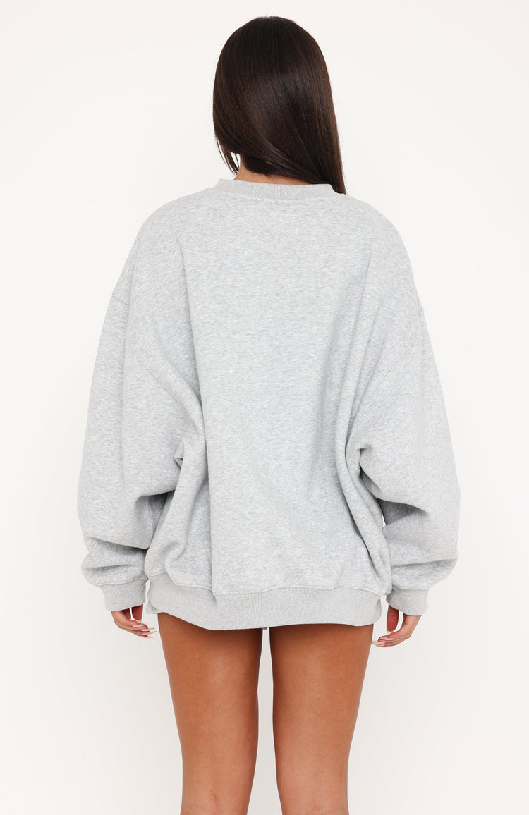 Release 15 Janie Oversized Drop Shoulder Sweater Dark Grey Marle