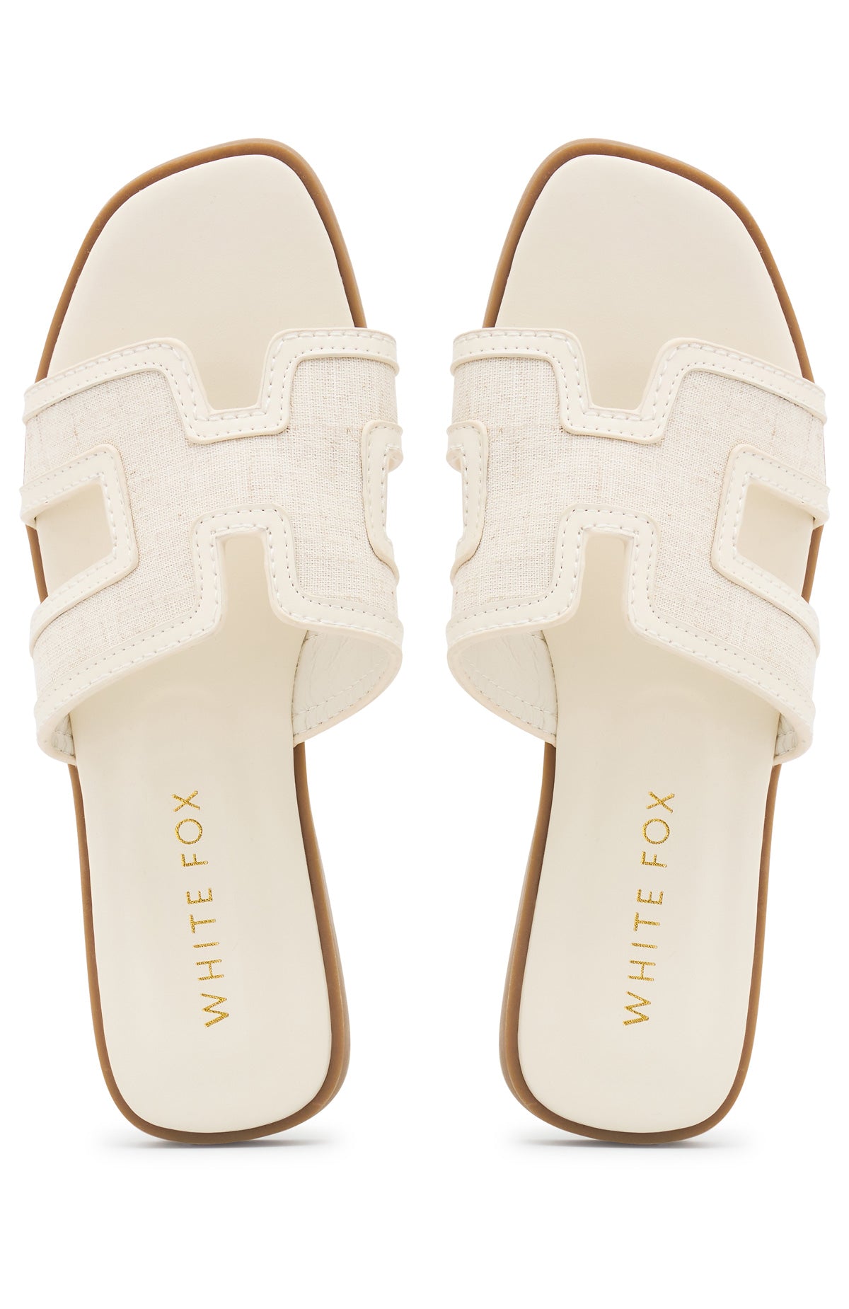 Sophia Canvas Sandals Cream/Natural