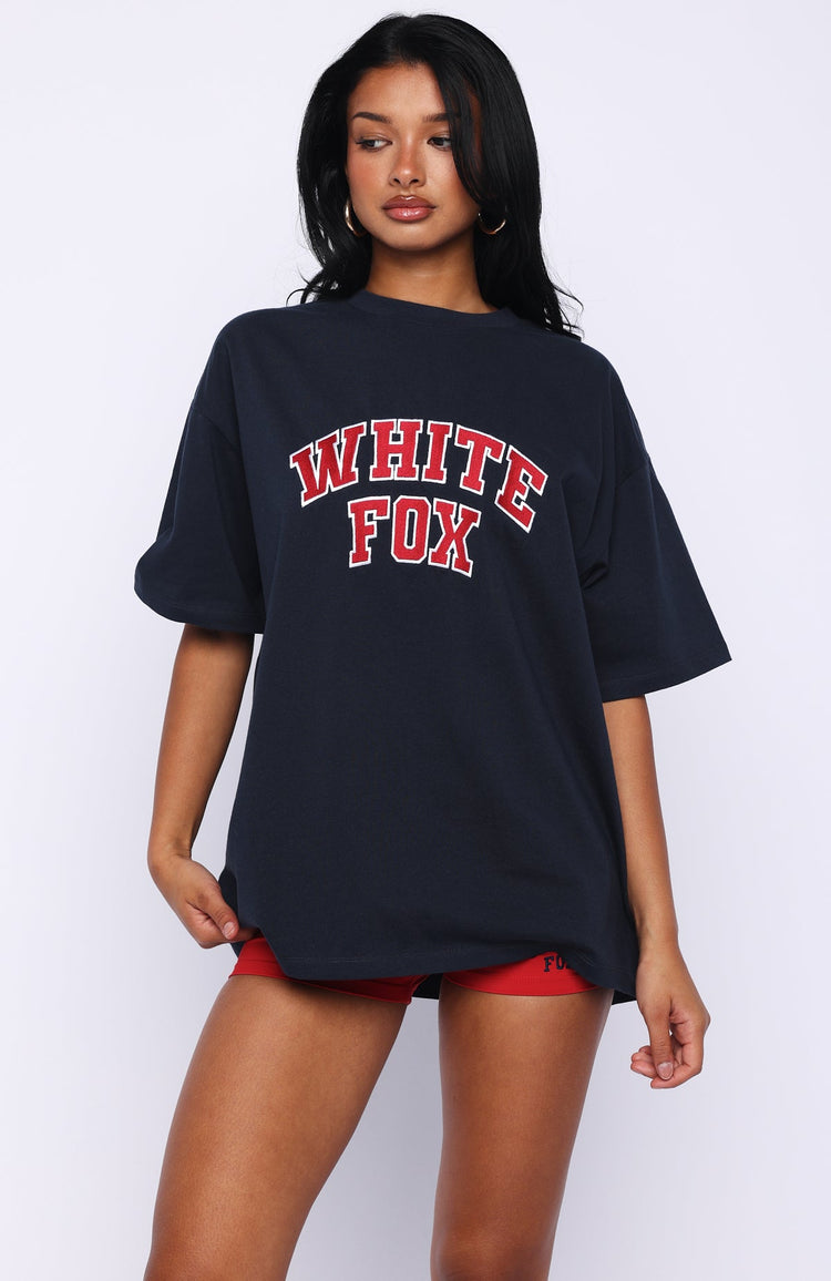 Starting Fresh Oversized Tee Navy