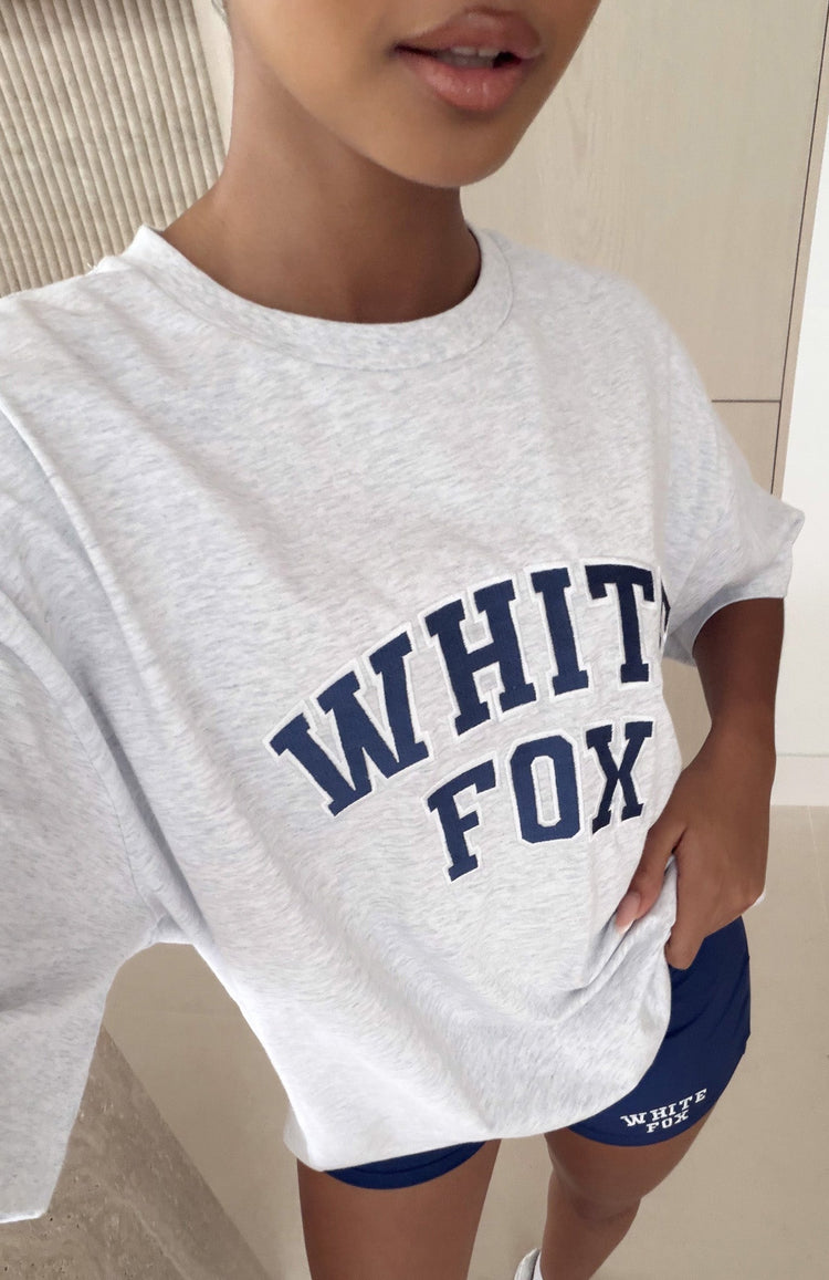 Starting Fresh Oversized Tee Grey Marle