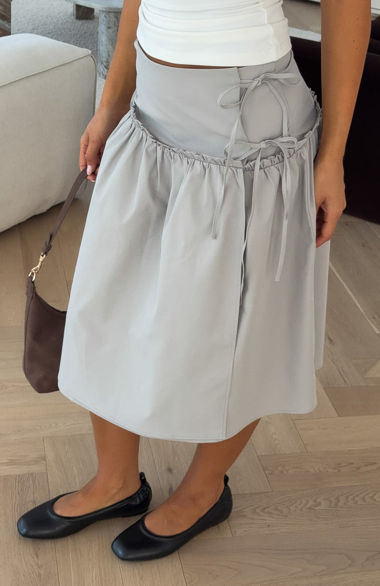Sweet Chaos Midi Skirt Dove