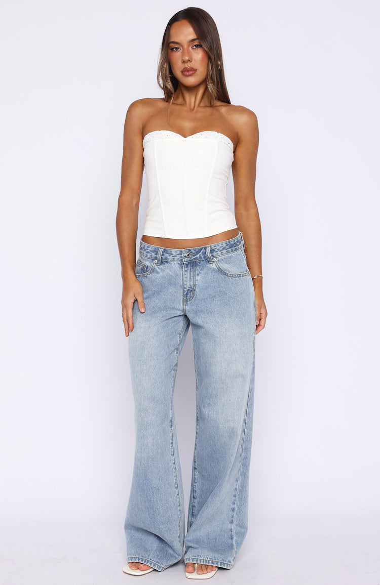 Sweet Drift Strapless Bustier Cream