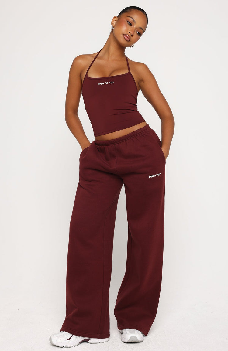 Test Drive Halter Top Dark Cherry