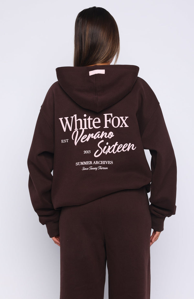 Verano Sixteen Lilia Oversized Hoodie Chocolate