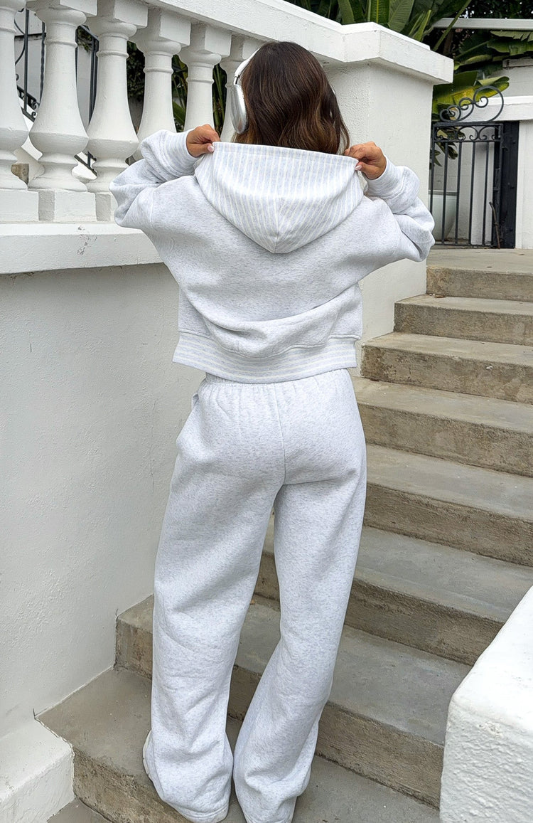 Verano Sixteen Lilia Wide Leg Sweatpants Grey Marle