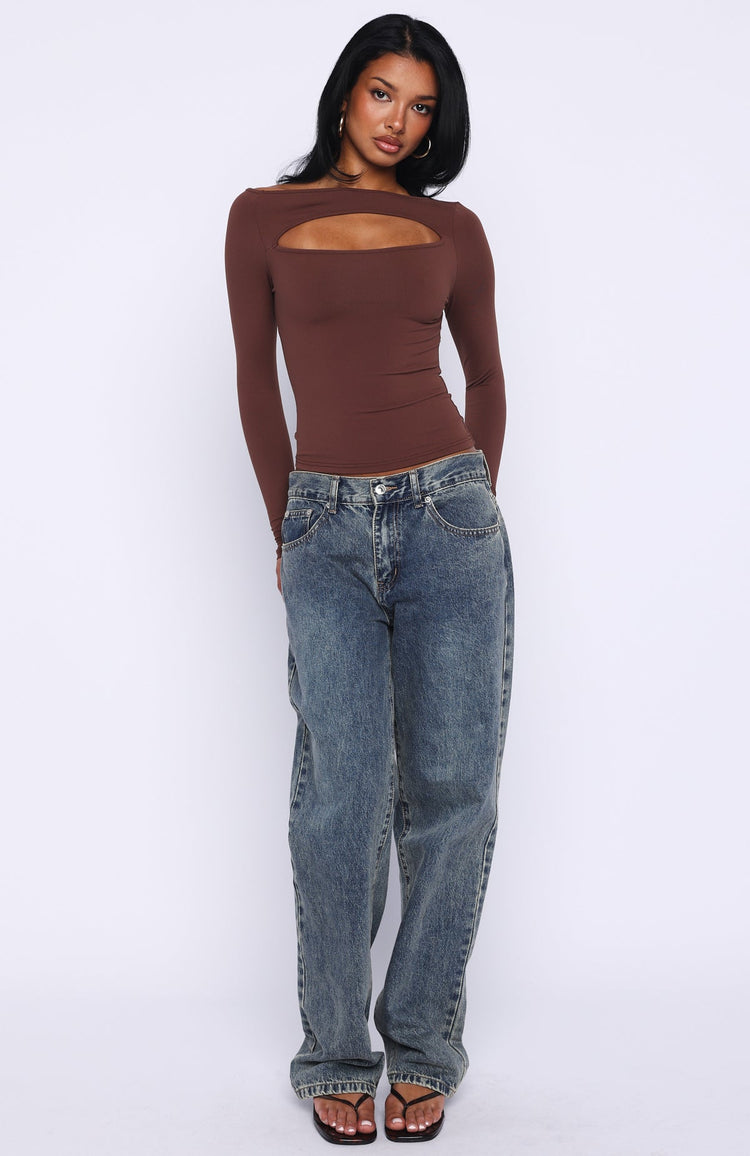 You Just Get Better Long Sleeve Top Expresso