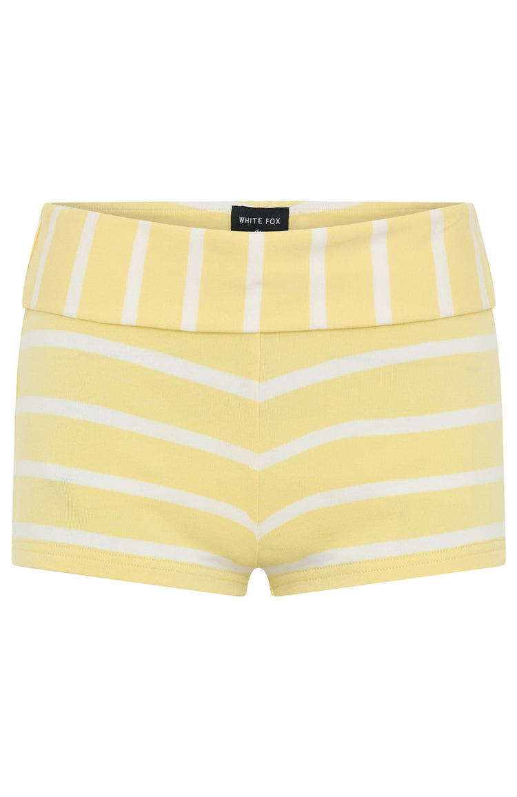You Said Forever Booty Shorts Lemon Stripe