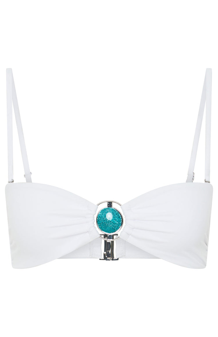 Zereia Bikini Top White