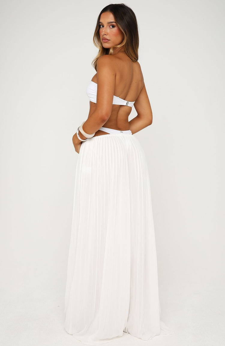 Breeze And Bare Wide Leg Pants Off White