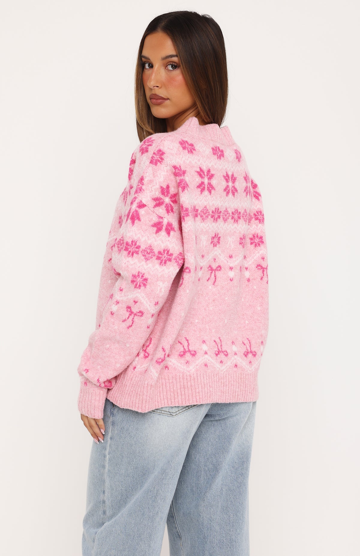 Arctic Fire Knit Sweater Sugarplum Pink