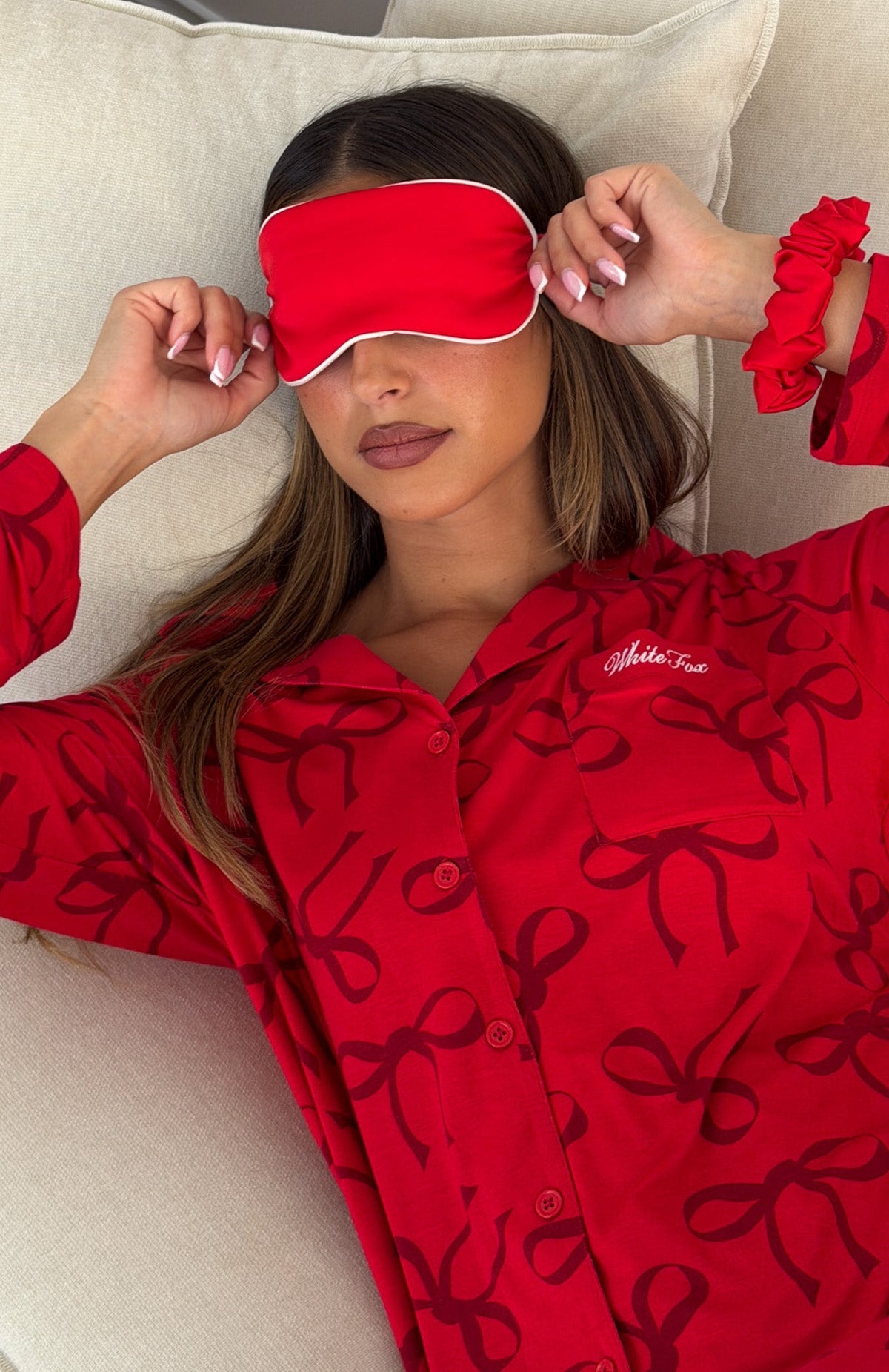Beauty Sleep Set Red Bows