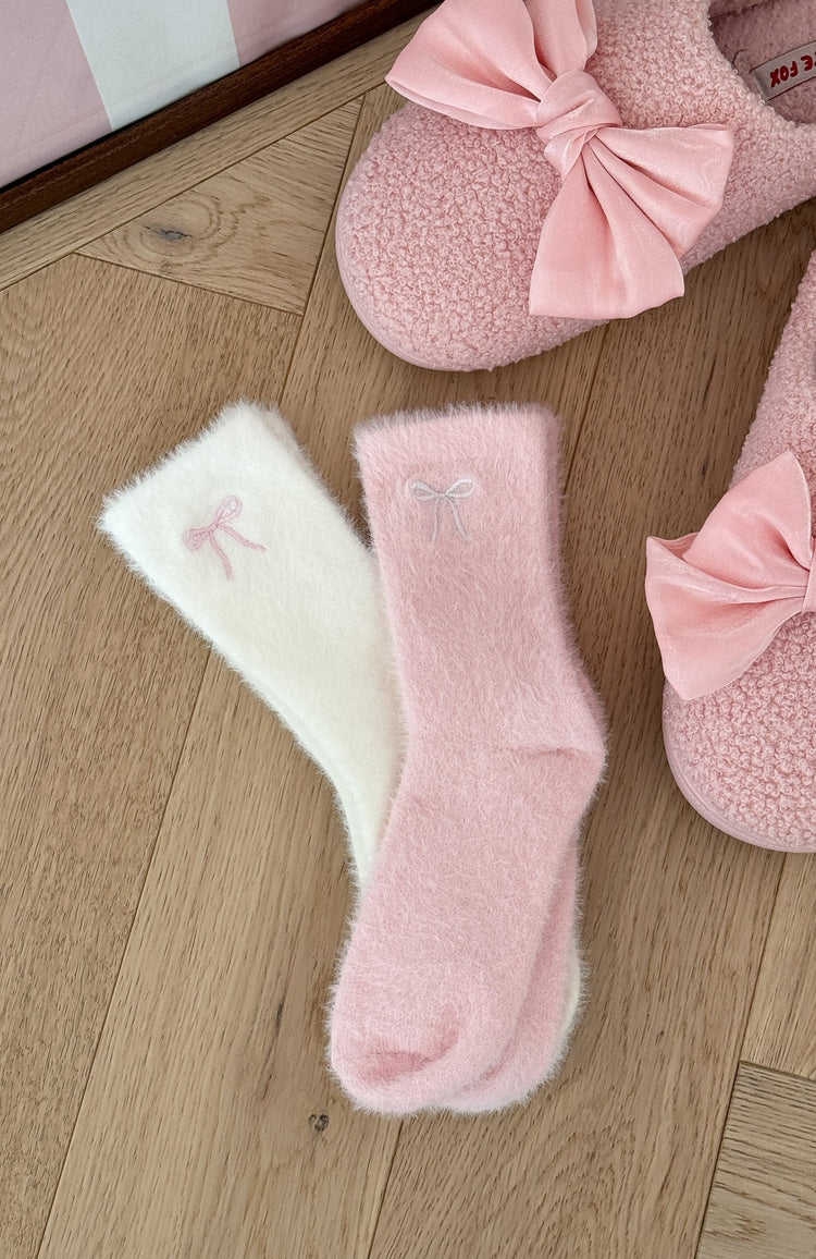Dream Sequence 2 Pack Socks White/Pink