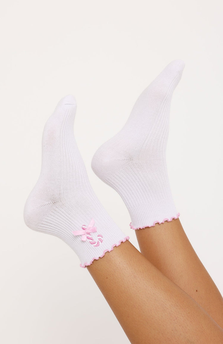 Festive Socks 2 Pack Candy Cane/Gingerbread