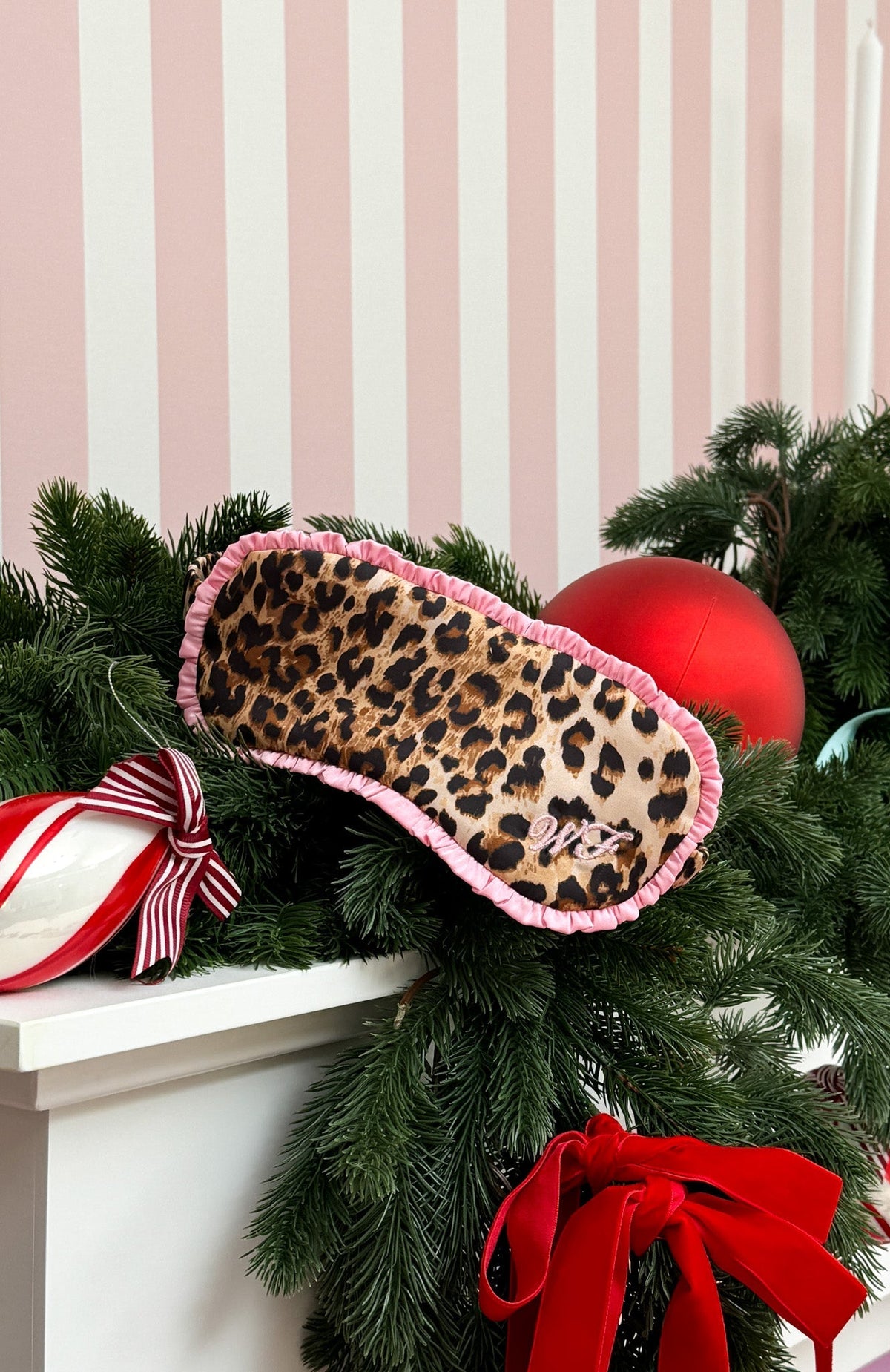 Hitting The Hay Eye Mask Leopard/Pink