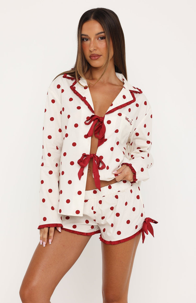 Lazy Day Pyjama Shorts Berry Sprinkle