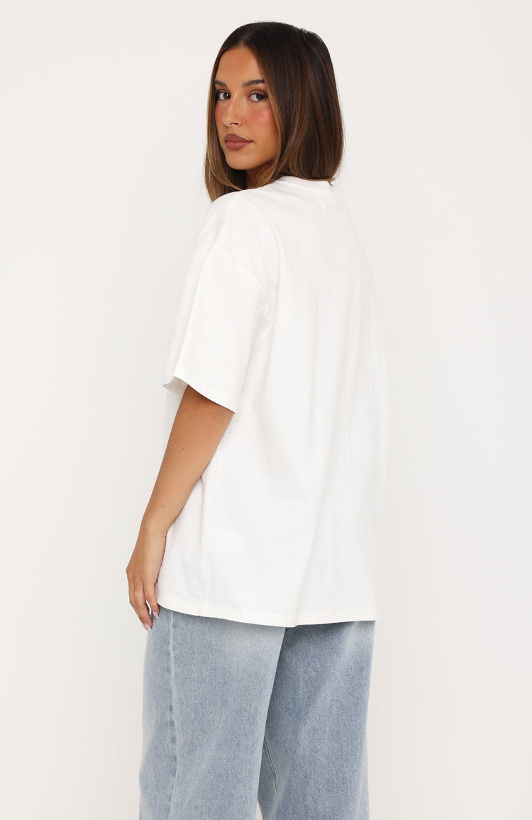 Merry & Bright Oversized Tee White
