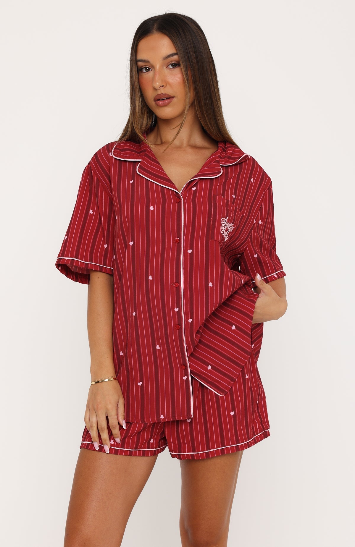 Offline Pyjama Set Cherry Kiss Stripe