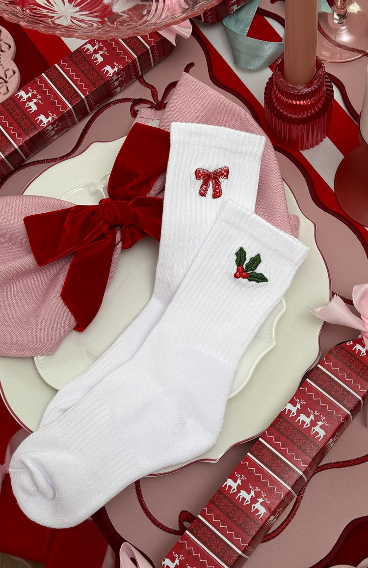 Vincent Socks White