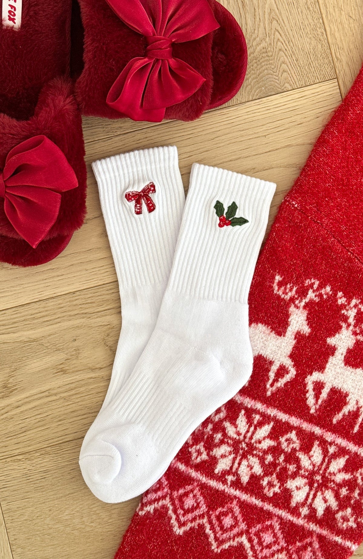 Vincent Socks White