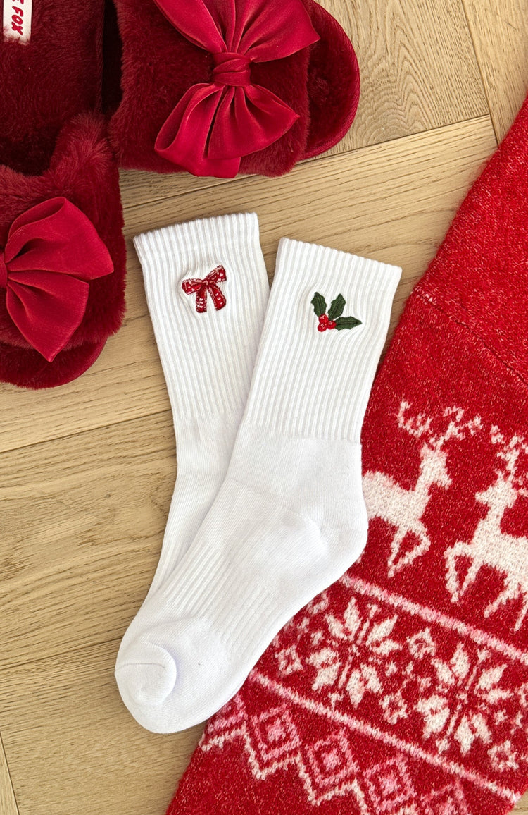 Vincent Socks White